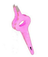 TWEEZERS WIDE GRIP SLANT TIP 3.5” PINK